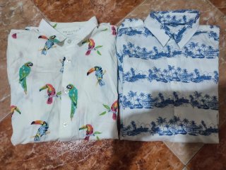 Lote Camisas Manga Corta Hawaiana Primark Talla M.