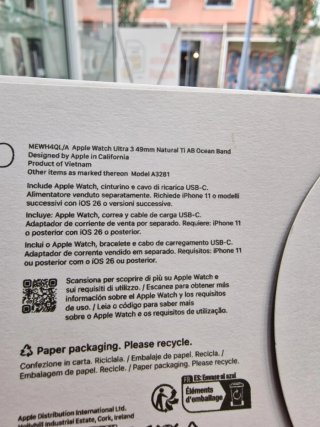 Apple Watch Ultra 3 49mm Titanio Natural