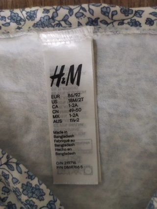 Turbante floral H&M bebé
