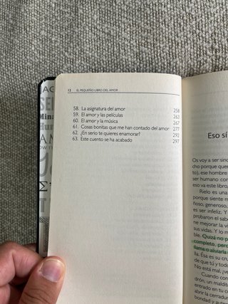 El pequeño libro del amor.