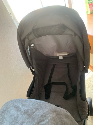 Carrito Gemelar Doble Gris