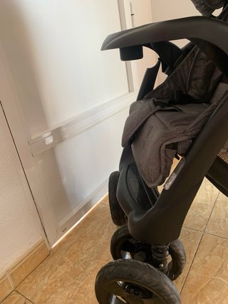 Carrito Gemelar Doble Gris