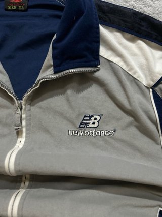 New Balance Vintage Track Jacket Grey Blue 90s