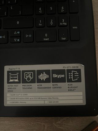 Acer Aspire F15 i5 – 1TB – 4GB RAM – Buen estado