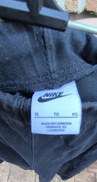 Pantalón corto Nike algodón negro Talla XL