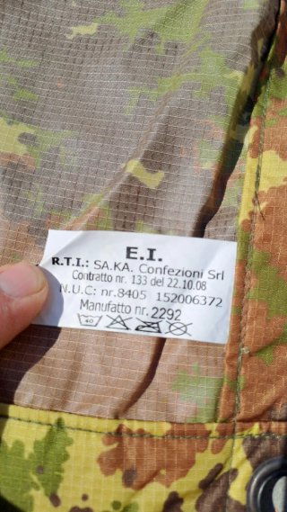 Telo militare vegetato impermeabile