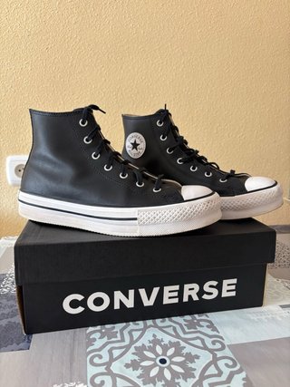 Converse Talla 39 Mujer Negro