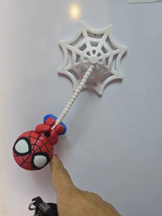 Imán Nevera Spider-Man Telaraña 3D
