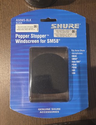 Filtro Antirruido Shure A58WS Negro