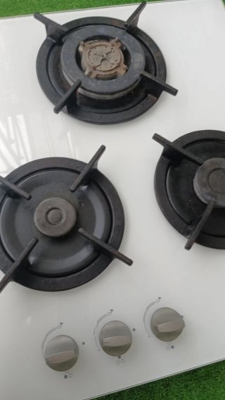 Placa de cocina a gas 3 fuegos