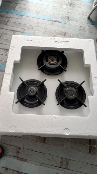 Placa de cocina a gas 3 fuegos