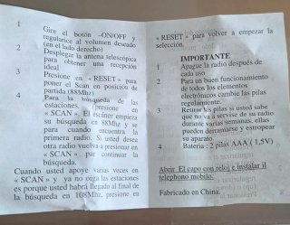 Radio-Calendario Digital Plata y Azul