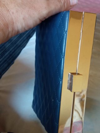Bolso fiesta rígido azul marino