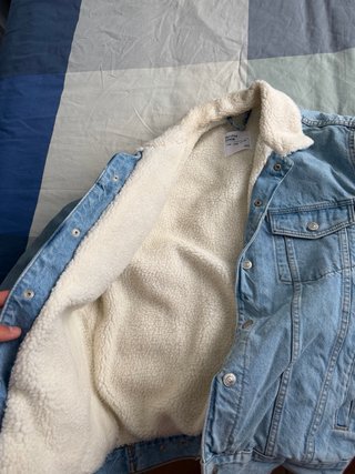 Chaqueta Vaquera Bershka Forrada Talla M