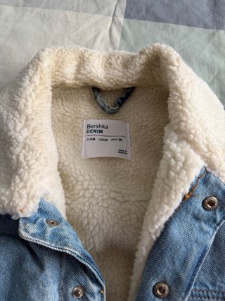 Chaqueta Vaquera Bershka Forrada Talla M