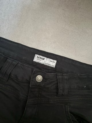 Pantalones cortos vaqueros negros Inside Talla 40