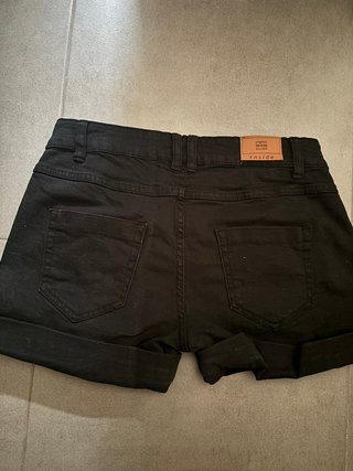 Pantalones cortos vaqueros negros Inside Talla 40