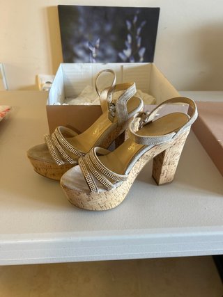 Sandalias de tacón plataforma talla 36