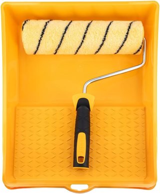 Hardy Working Tools - Kit de Pintura: Rodillo 25 cm Ø48 mm con Mango Bimaterial + Bandeja