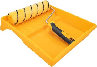 Hardy Working Tools - Kit de Pintura: Rodillo 25 cm Ø48 mm con Mango Bimaterial + Bandeja