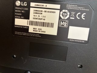 Pantalla LG Negra