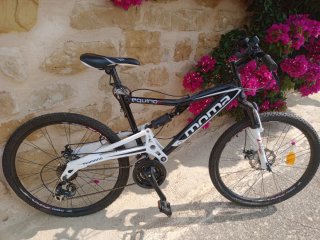 Bicicleta Moma, Doble Suspensión, cambio Shimano
