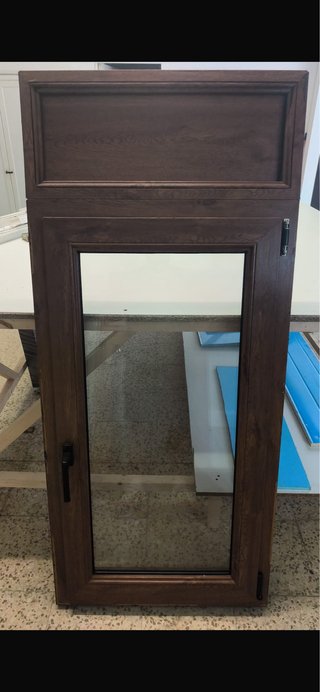 Ventana PVC efecto madera