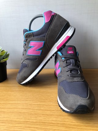 Zapatillas New Balance 565 Gris y Rosa