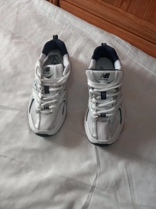 Zapatillas New Balance Running Plata/Blanco