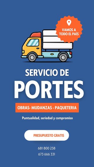 Portes y mudanzas