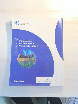 Libro de texto de Matemáticas CCSS de 2do de BACH