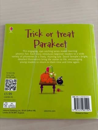 Libro Trick or treat Parakeet