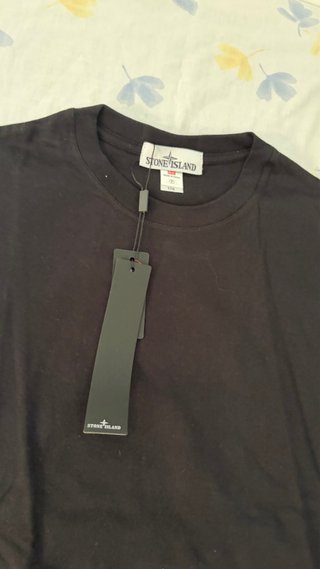 Camiseta Negra Stone Island Talla L