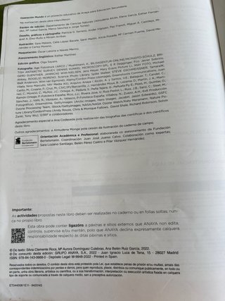 Libro de texto Biloxía e Xeoloxía 1 ESO