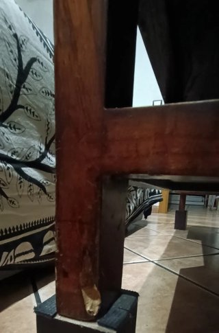 Mesa de centro de salón de madera