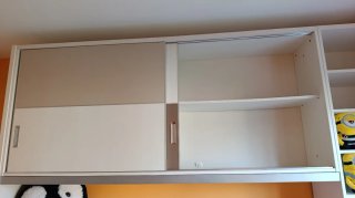 Mueble juvenil cama nido y armario.