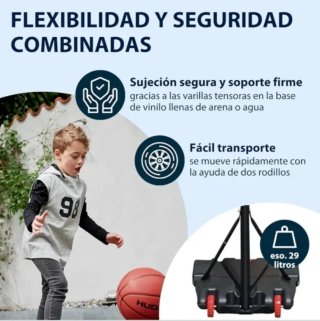 Canasta de baloncesto con base