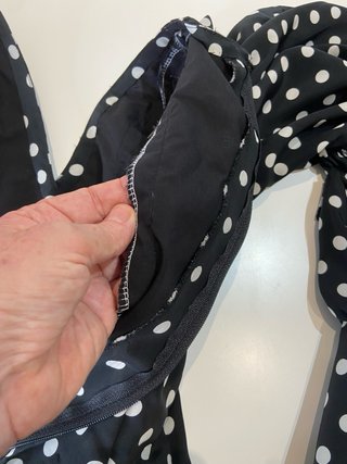 284 Traje Sevillanas Lunares Negro y Blanco