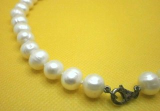 Collar de Perlas Naturales Cierre plata