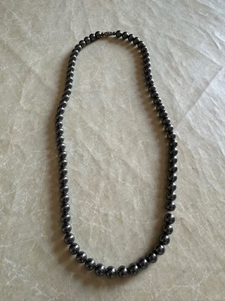 Collana Ematite Pietra Liscia Lucida
