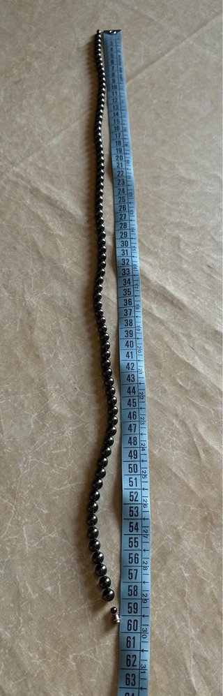 Collana Ematite Pietra Liscia Lucida