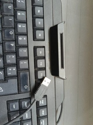 Teclado Cherry KC 1000 SC Negro/Gris