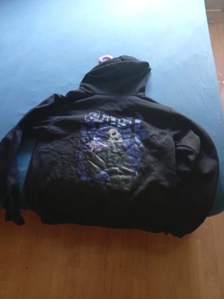 Sudadera Joker Negra con Cremallera
