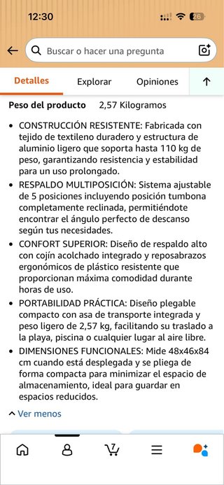 2 Sillas Playa Plegables Verdes