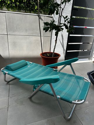 2 Sillas Playa Plegables Verdes