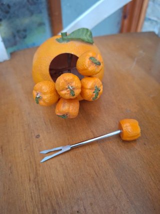 Pinchitos vintage de naranja