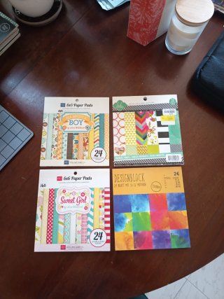 Lote Papel Scrapbooking Manualidades