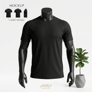 Camiseta Negra Básica Estilo Gym