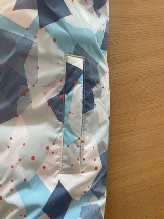 Chaqueta de esquí reversible azul y naranja NUEVA