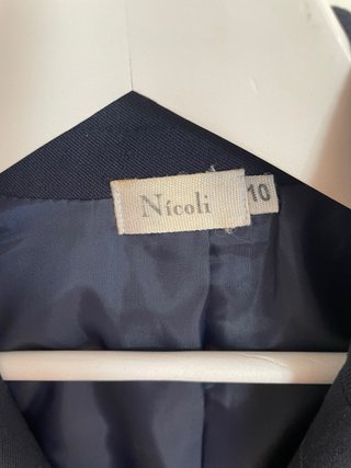 Chaqueta Nicolí niño azul marino talla 10